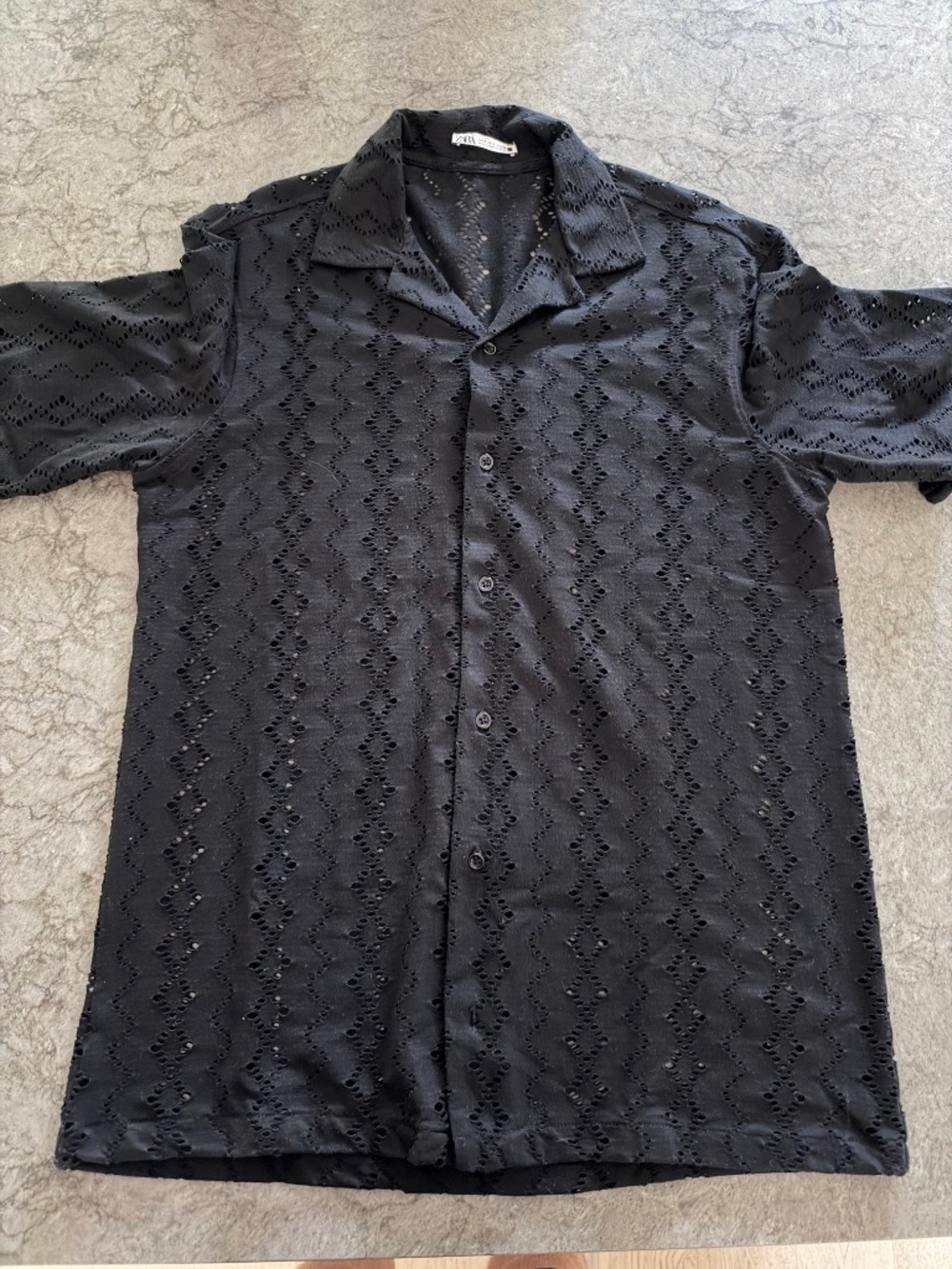 Zara Medium Black Button Up